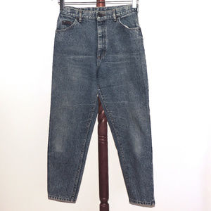 Lee high waist stonewashed tapered leg jeans
